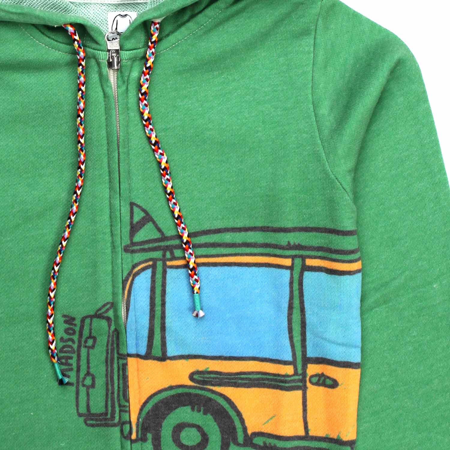 FELPA VERDE CON CAPPUCCIO BAMBINO - annameglio.com abbigliamento moda