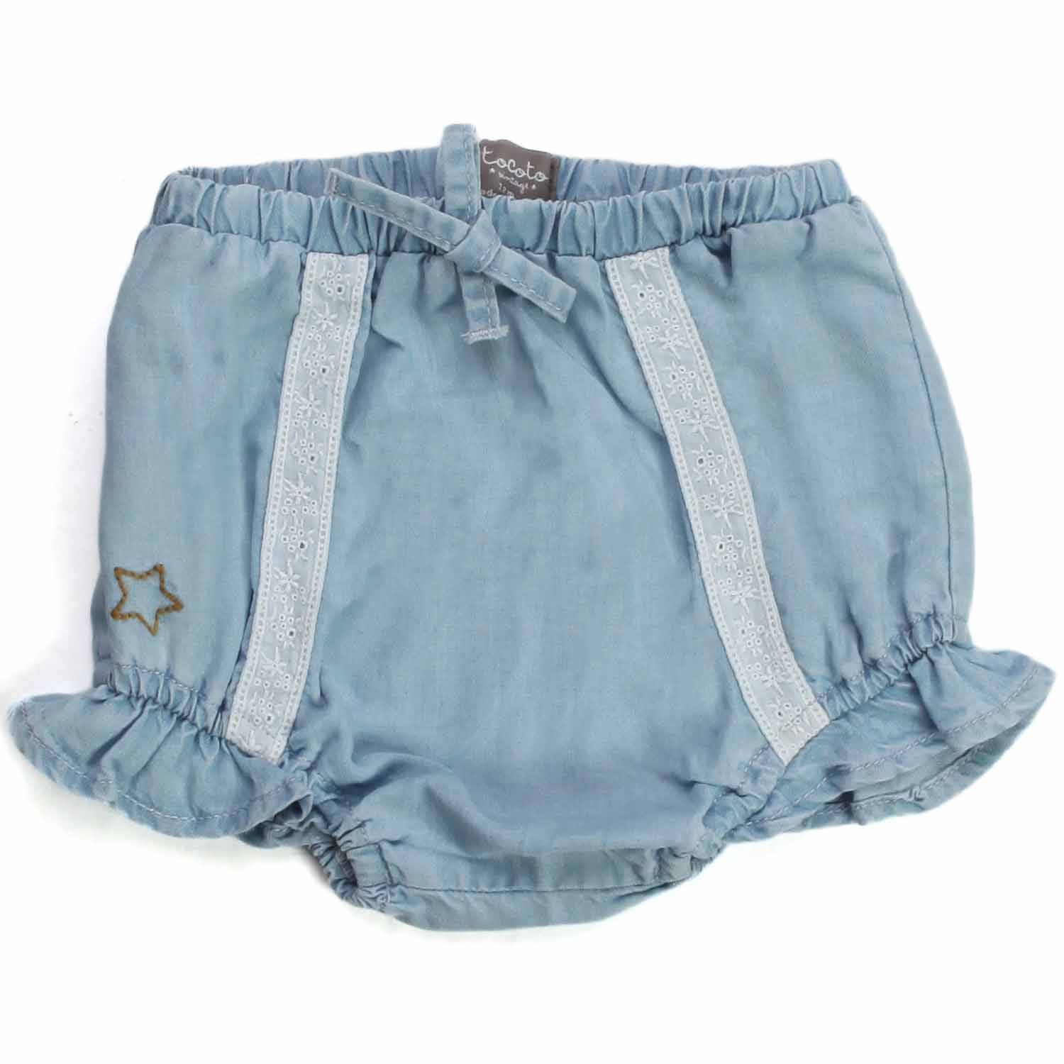 PANTALONCINI CELESTI NEONATA - annameglio.com abbigliamento moda