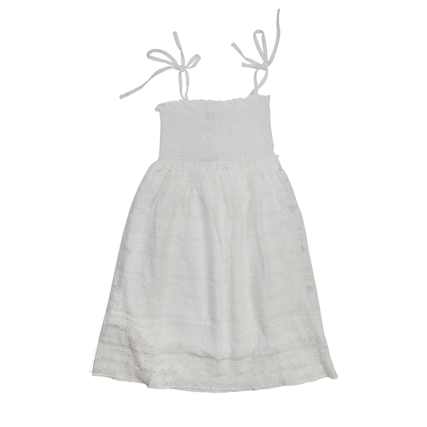ABITO BIANCO BAMBINA PIZZO - annameglio.com abbigliamento moda