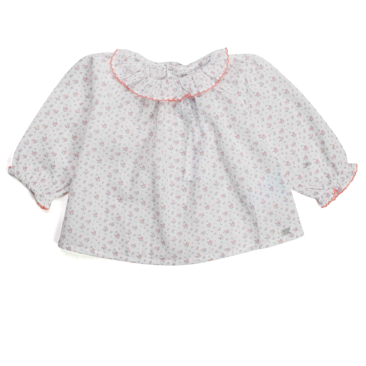 BLUSA BIANCA E ROSA NEONATA - annameglio.com abbigliamento moda