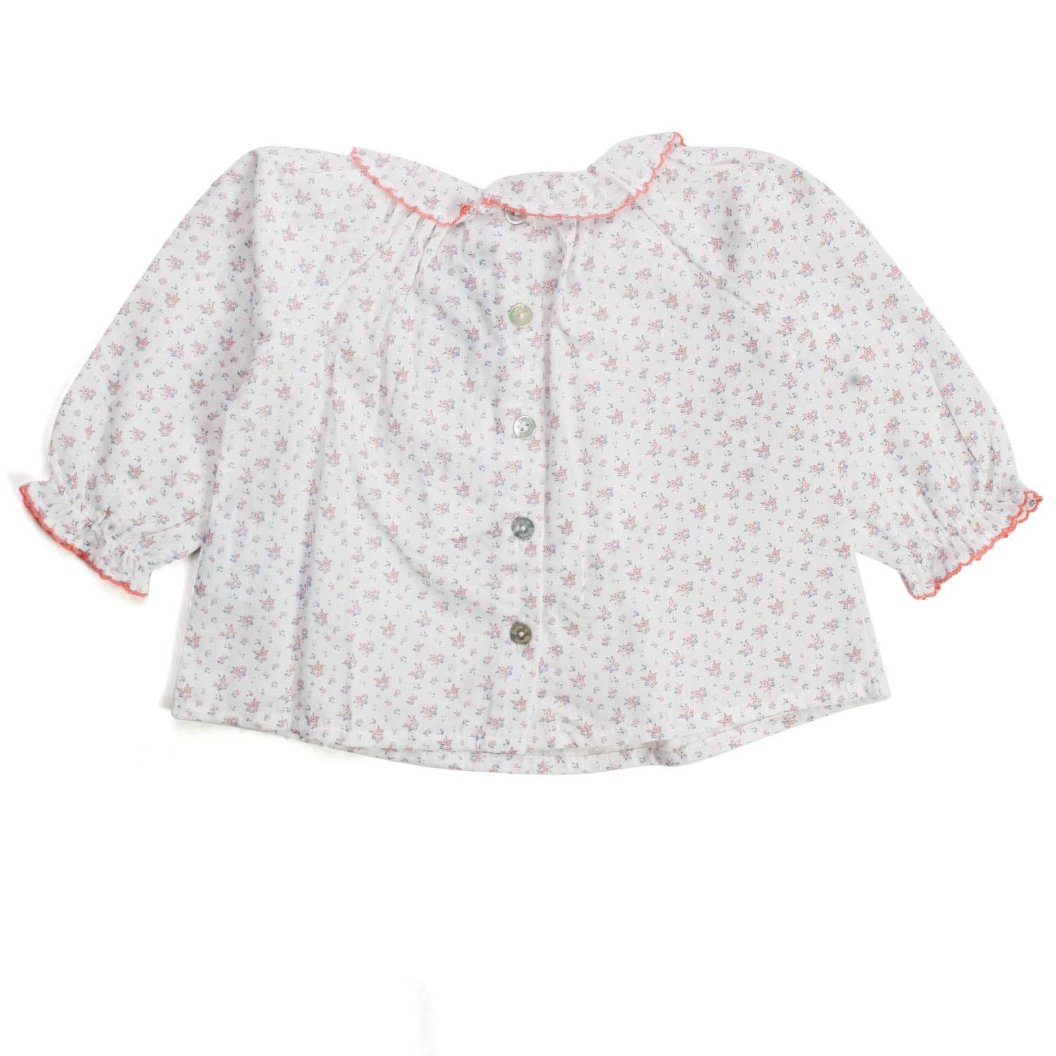 BLUSA BIANCA E ROSA NEONATA - annameglio.com abbigliamento moda