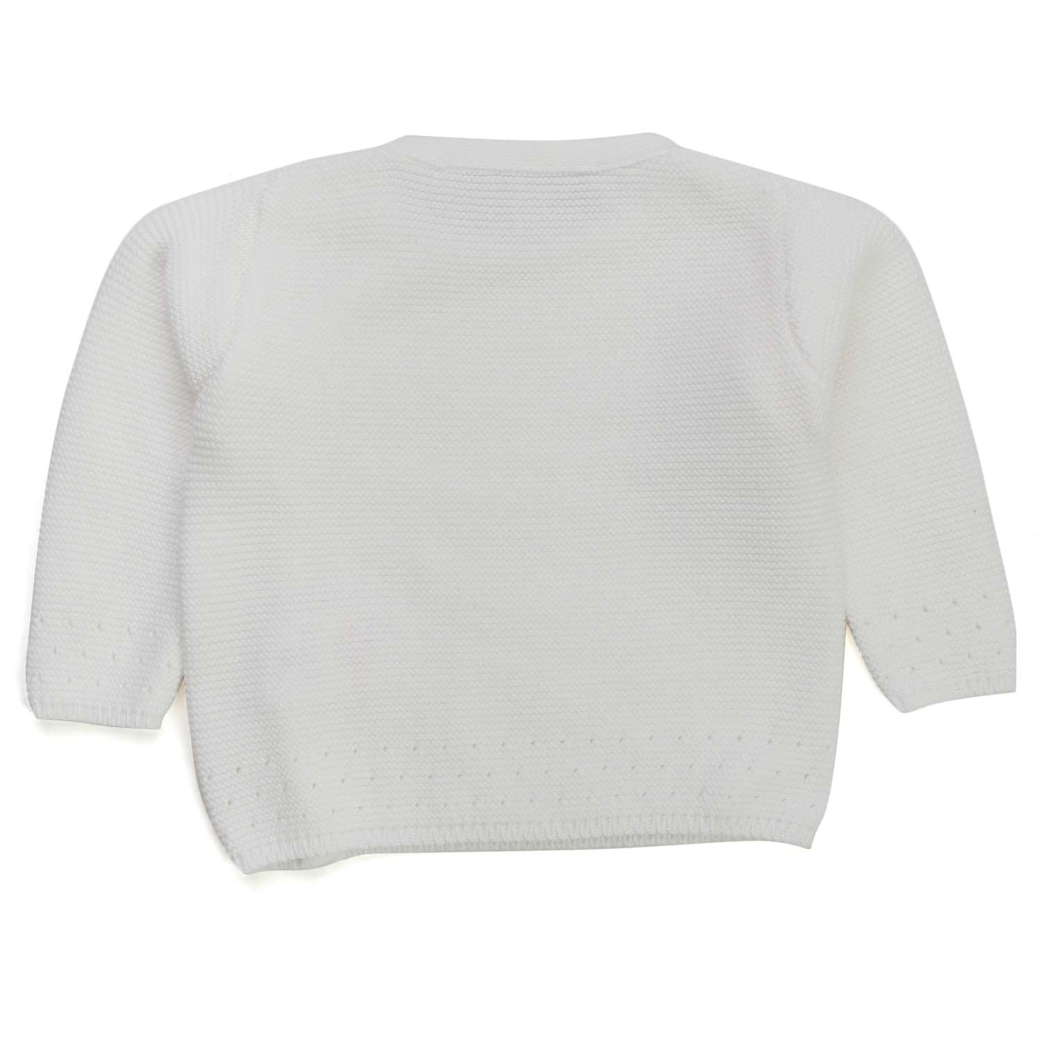 CARDIGAN UNISEX BIANCO NEONATO - annameglio.com abbigliamento moda