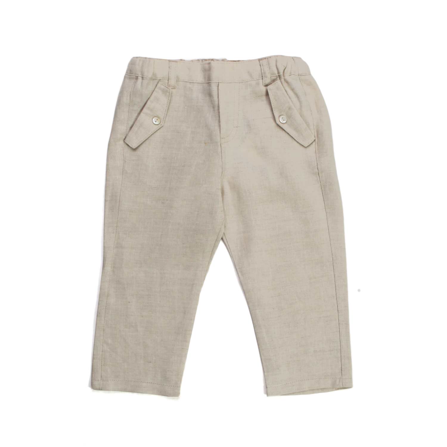 PANTALONE DI LINO BEIGE BIMBO E NEONATO - annameglio.com abbigliamento moda