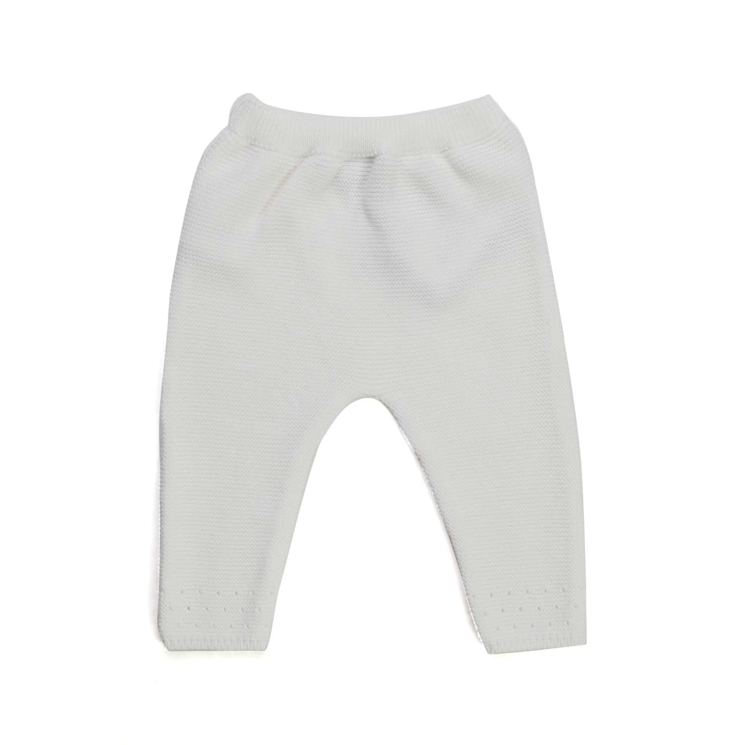 PANTALONE UNISEX BIANCO NEONATO - annameglio.com abbigliamento moda