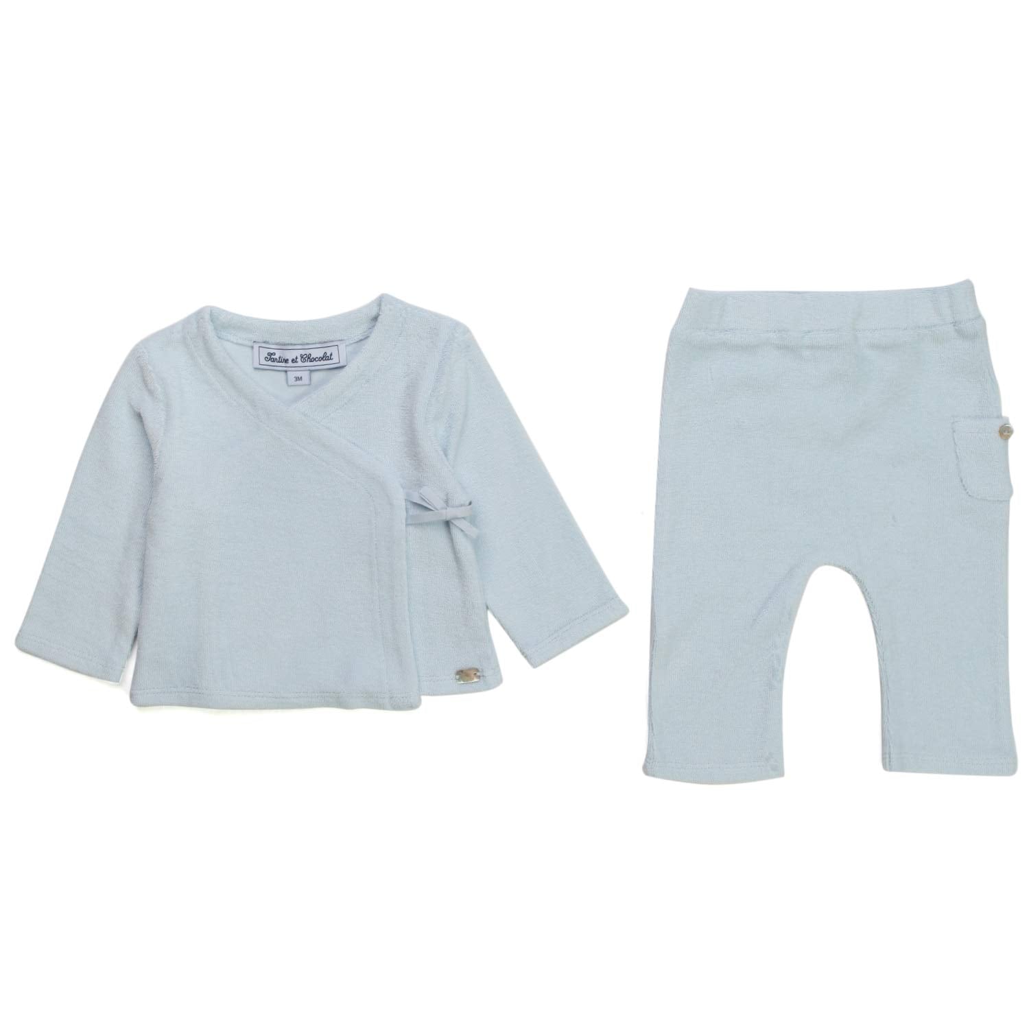 COMPLETO CELESTE NEONATO - annameglio.com abbigliamento moda