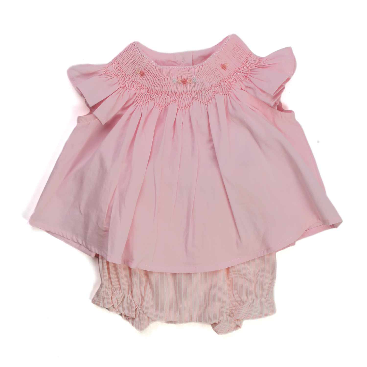 PAGLIACCETTO RICAMATO ROSA NEONATA - annameglio.com abbigliamento moda