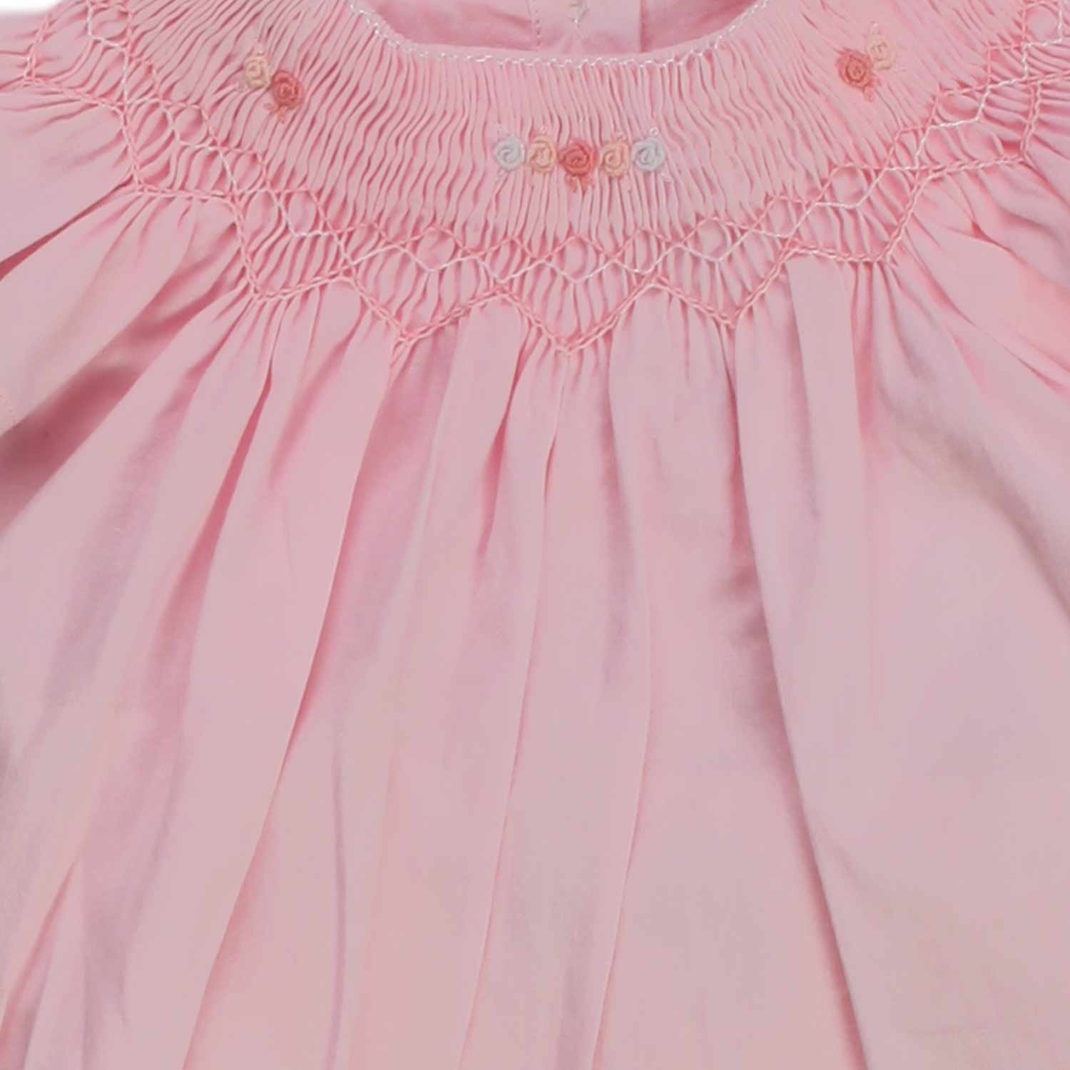PAGLIACCETTO RICAMATO ROSA NEONATA - annameglio.com abbigliamento moda