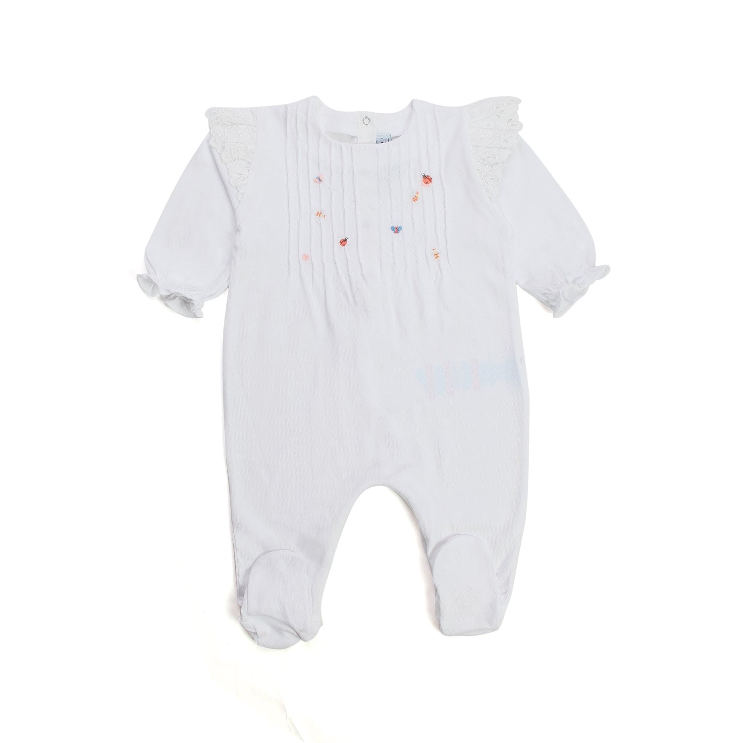 TUTINA BIANCA RICAMATA NEONATA - annameglio.com abbigliamento moda