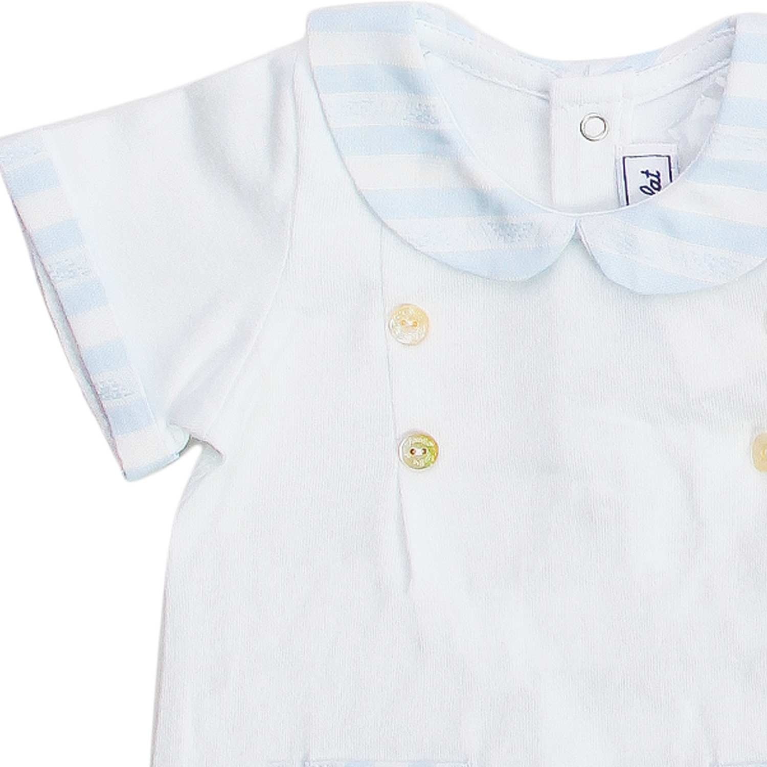SET TUTINA BIANCA E CELESTE NEONATO - annameglio.com abbigliamento moda