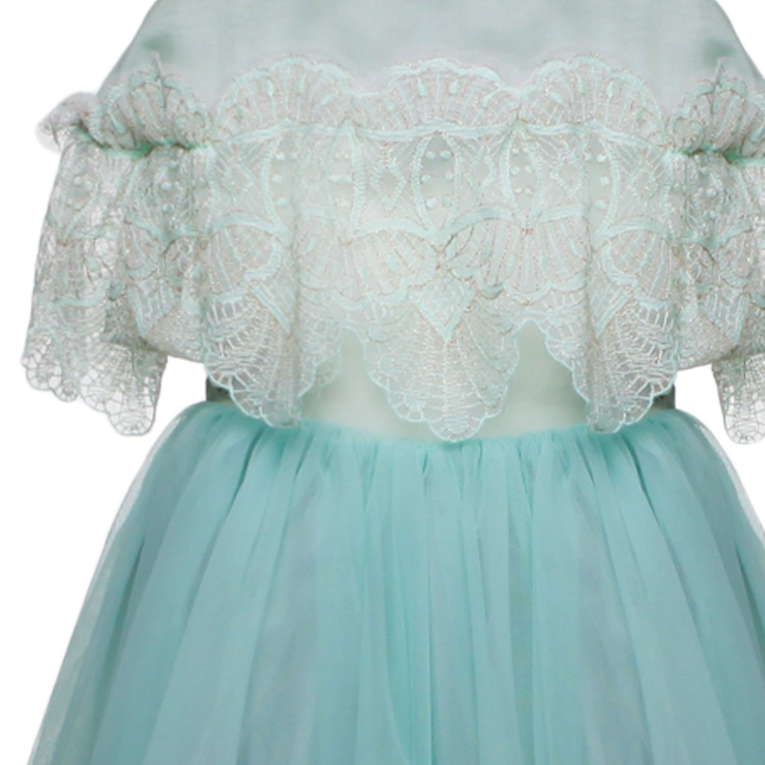 ABITO VERDE ACQUA BAMBINA - annameglio.com abbigliamento moda