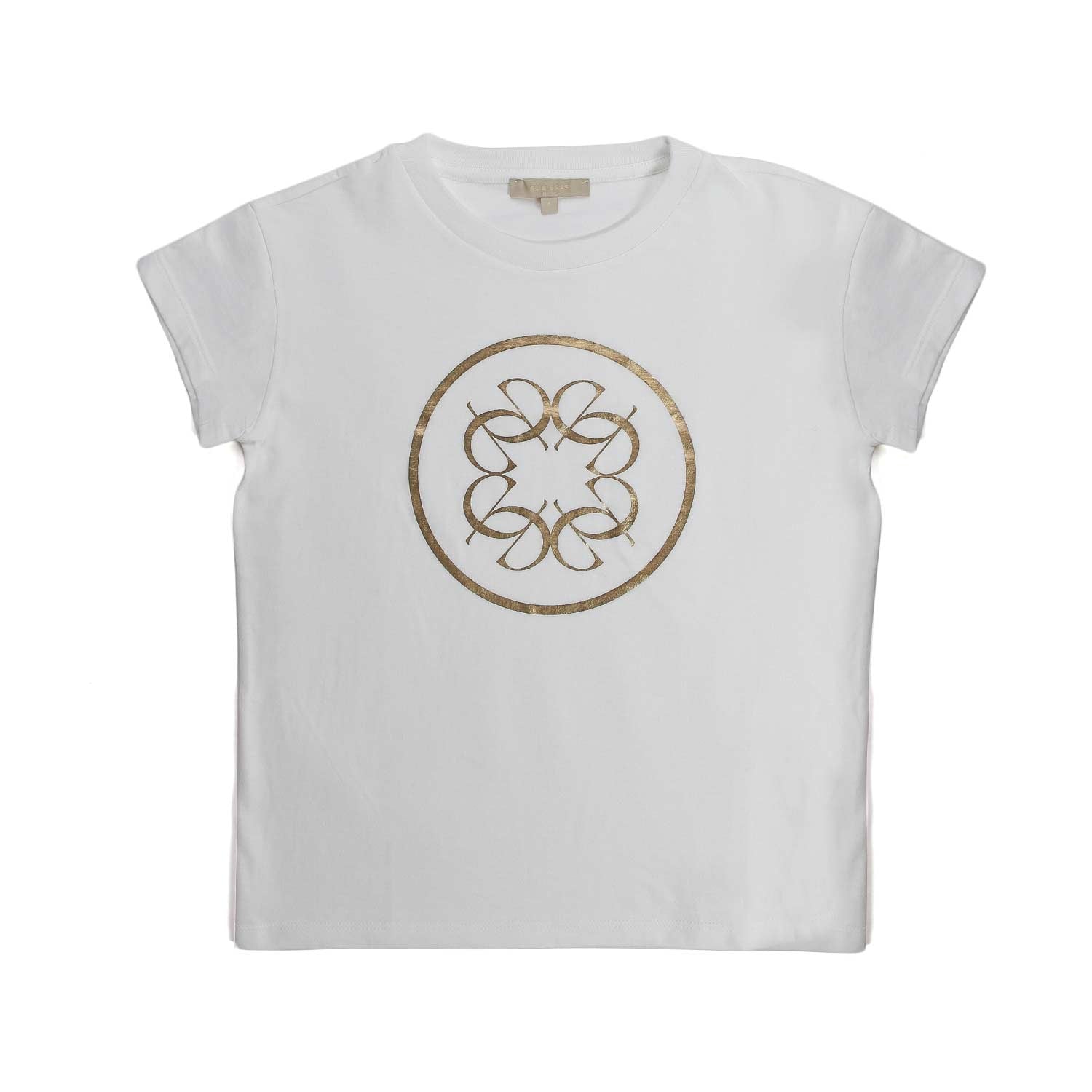 T-SHIRT BIANCA E ORO GIRL - annameglio.com abbigliamento moda