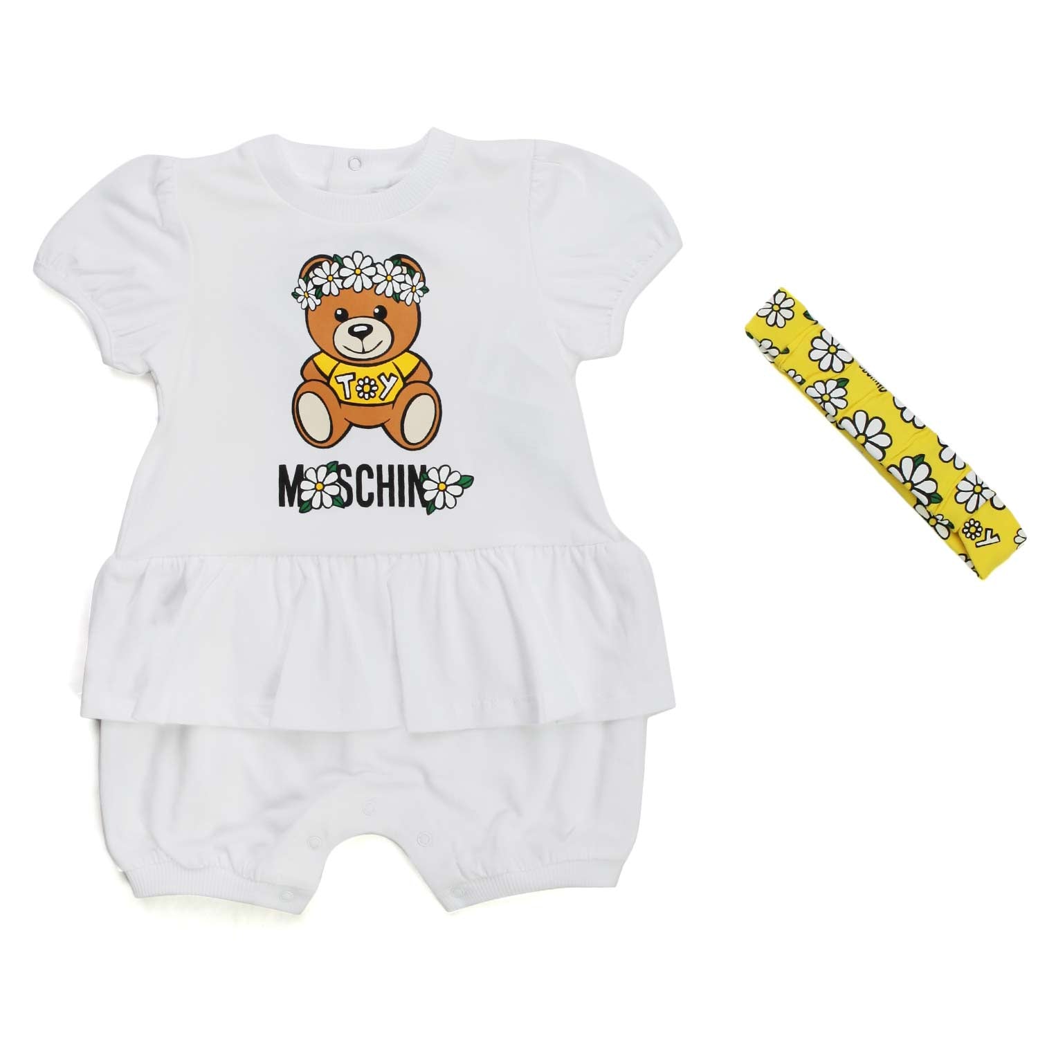 PAGLIACCETTO NEONATA BIANCO CON ORSETTO - annameglio.com abbigliamento moda