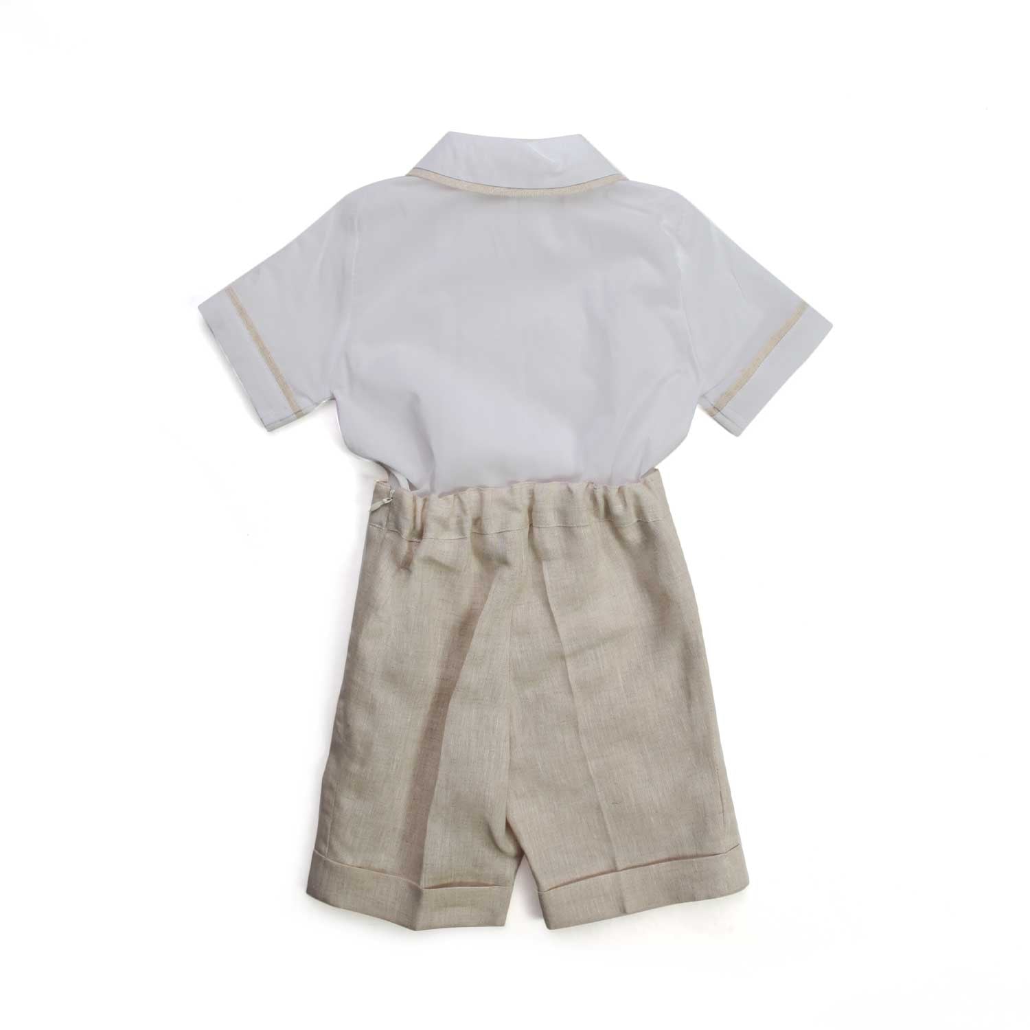 COMPLETO BIANCO BEIGE BIMBO - annameglio.com abbigliamento moda