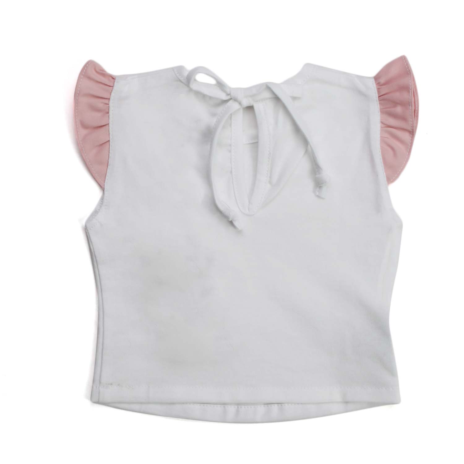 TOP BIANCO E ROSA NEONATA - annameglio.com abbigliamento moda