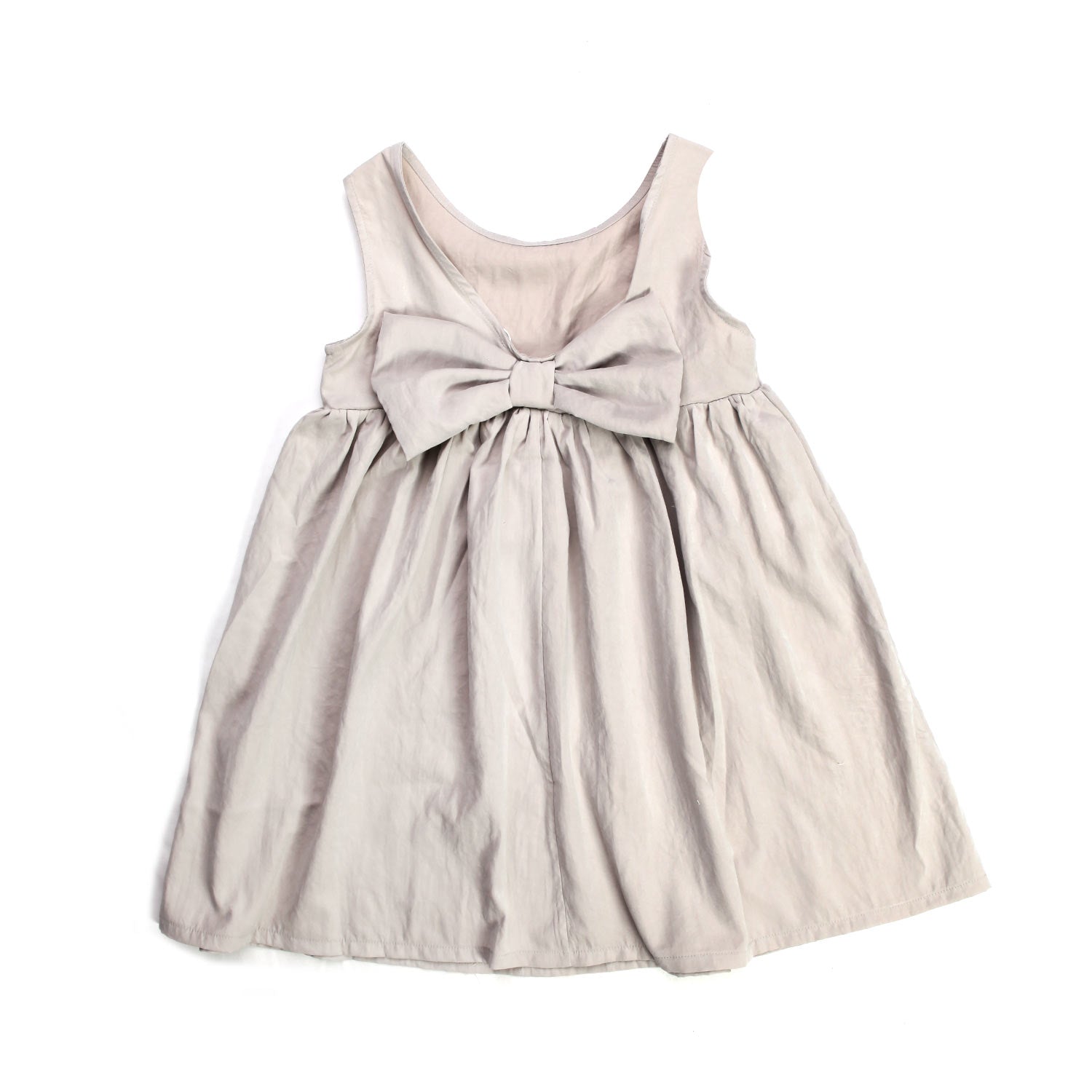 ABITO SATINATO BEIGE BAMBINA - annameglio.com abbigliamento moda