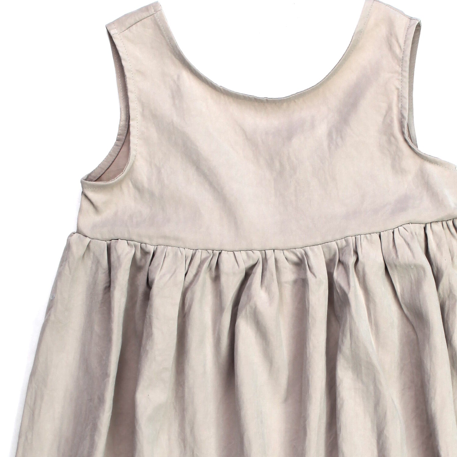 ABITO SATINATO BEIGE BAMBINA - annameglio.com abbigliamento moda