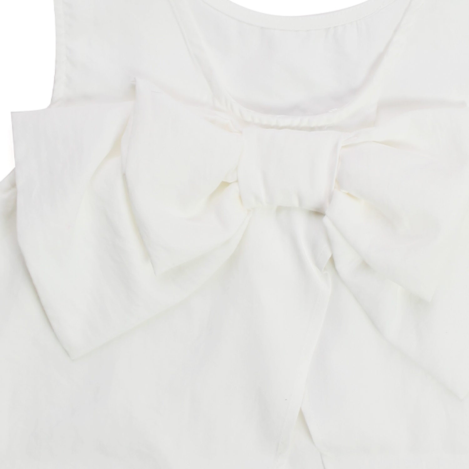 TOP BIANCO CON FIOCCO GIRL - annameglio.com abbigliamento moda