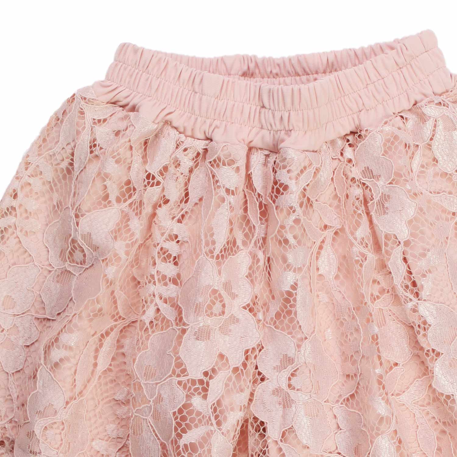 SHORTS ROSA IN PIZZO BAMBINA - annameglio.com abbigliamento moda