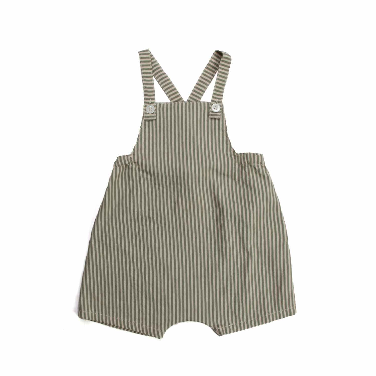 Salopette a righe verde e beige - annameglio.com abbigliamento moda