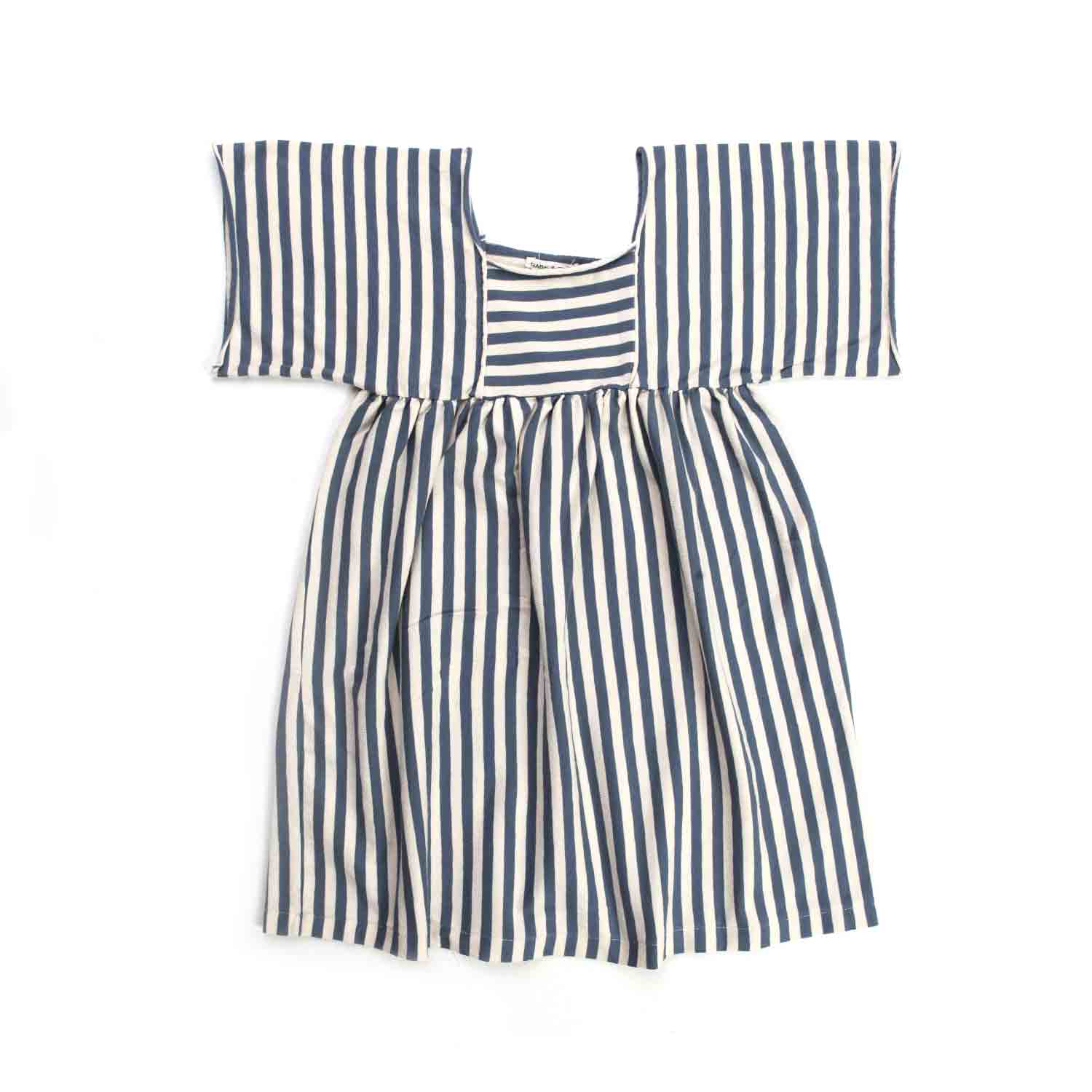 ABITO BEIGE E BLU A RIGHE BAMBINA - annameglio.com abbigliamento moda