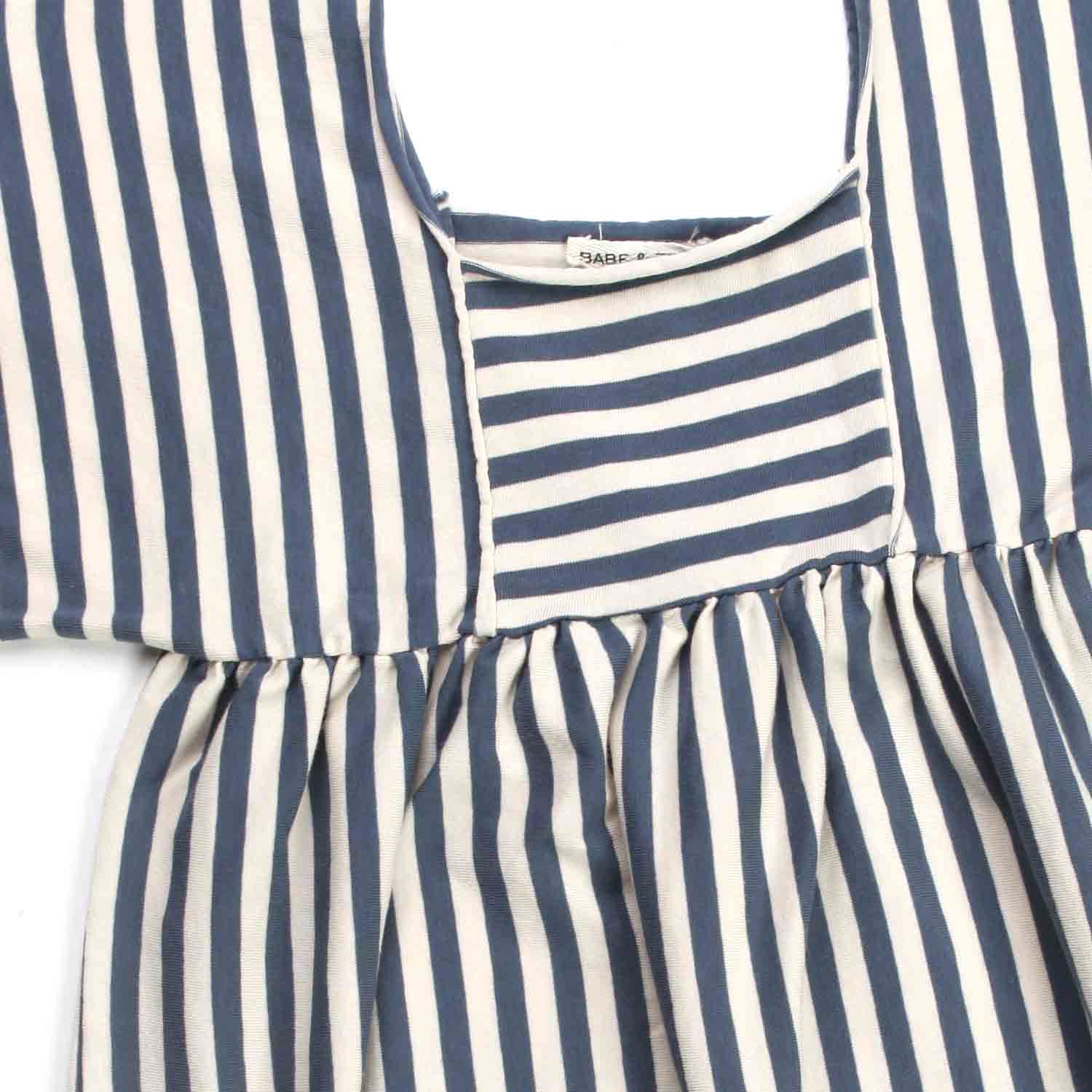 ABITO BEIGE E BLU A RIGHE BAMBINA - annameglio.com abbigliamento moda