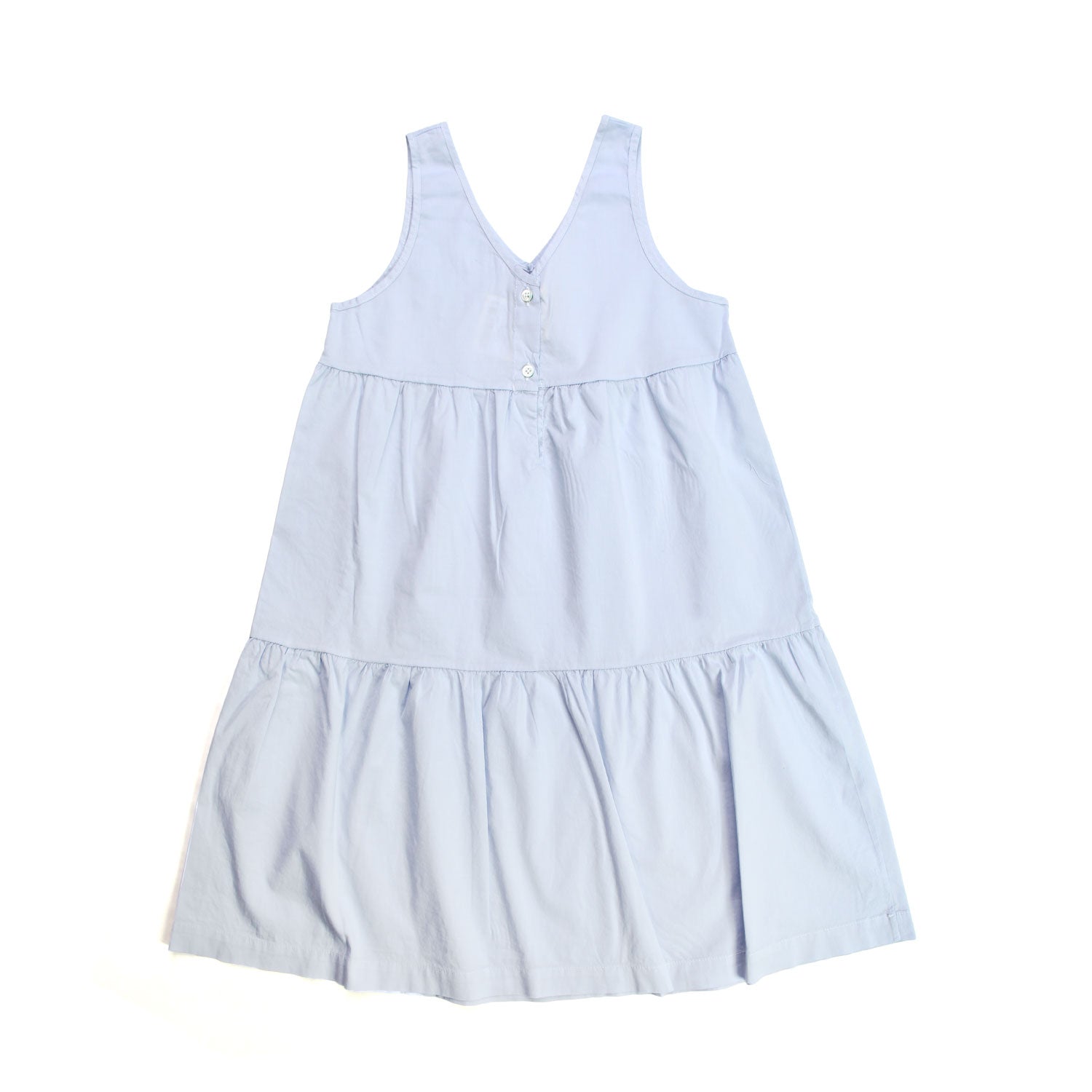 ABITO CELESTE BAMBINA CON SPILLA FLOREALE - annameglio.com abbigliamento moda