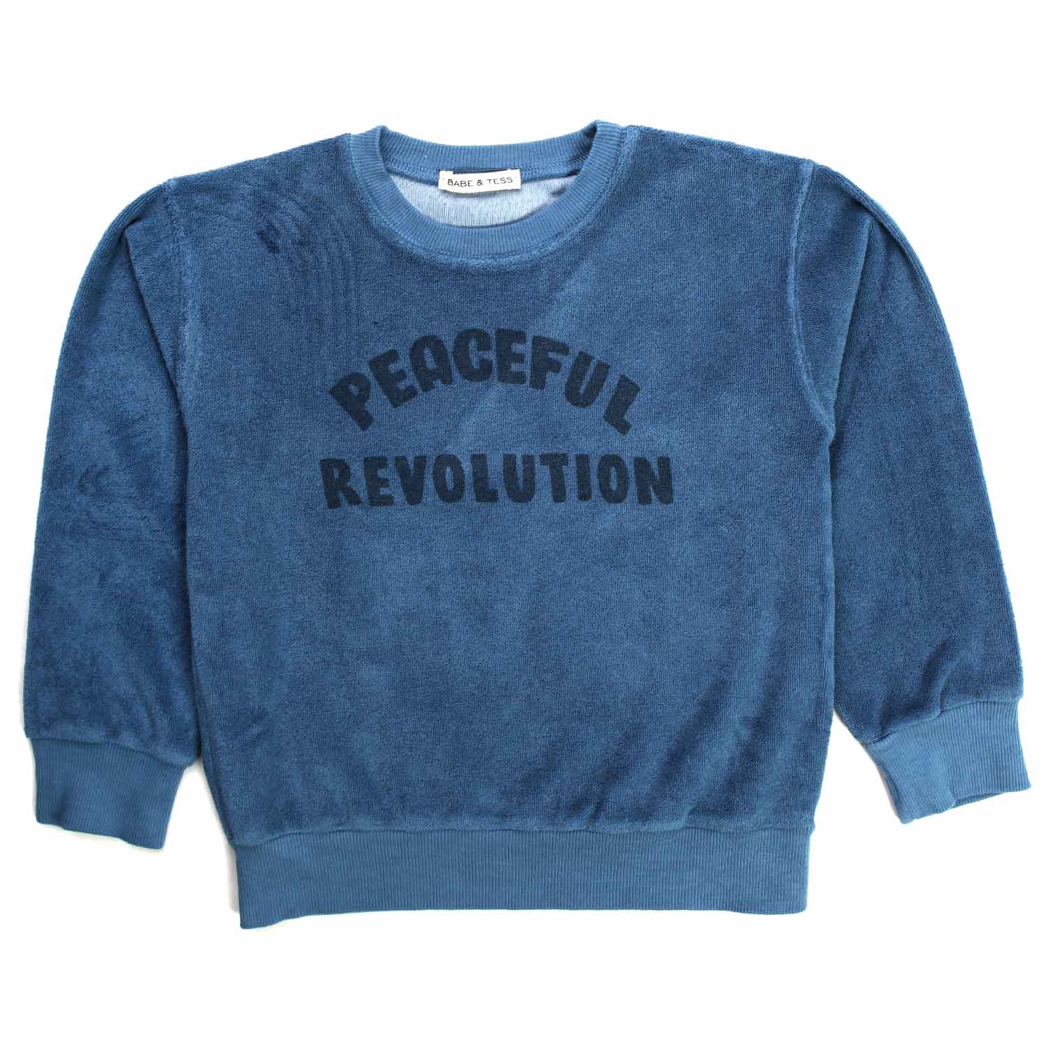 Felpa Blu Peaceful Revolution - annameglio.com abbigliamento moda