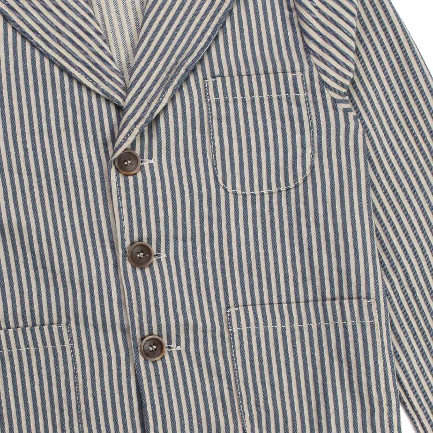 GIACCA A RIGHE BEIGE E BLU BAMBINO - annameglio.com abbigliamento moda