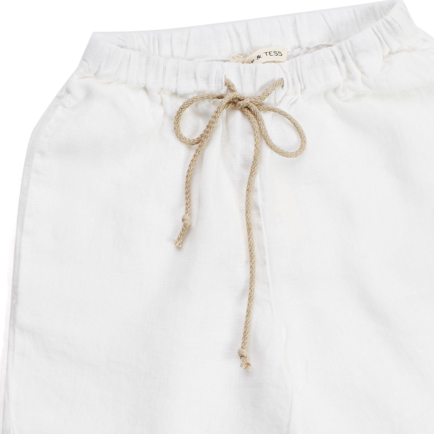 BERMUDA LINO BIANCO LATTE BAMBINO - annameglio.com abbigliamento moda