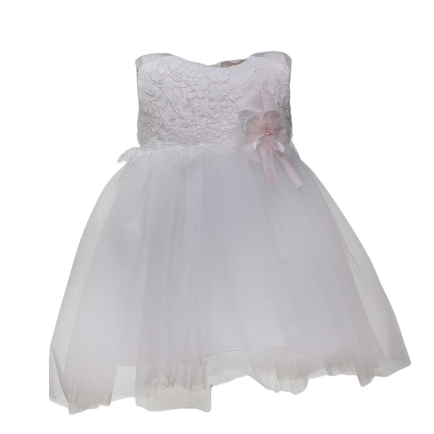 ABITO BIMBA BIANCO CON RICAMI - annameglio.com abbigliamento moda