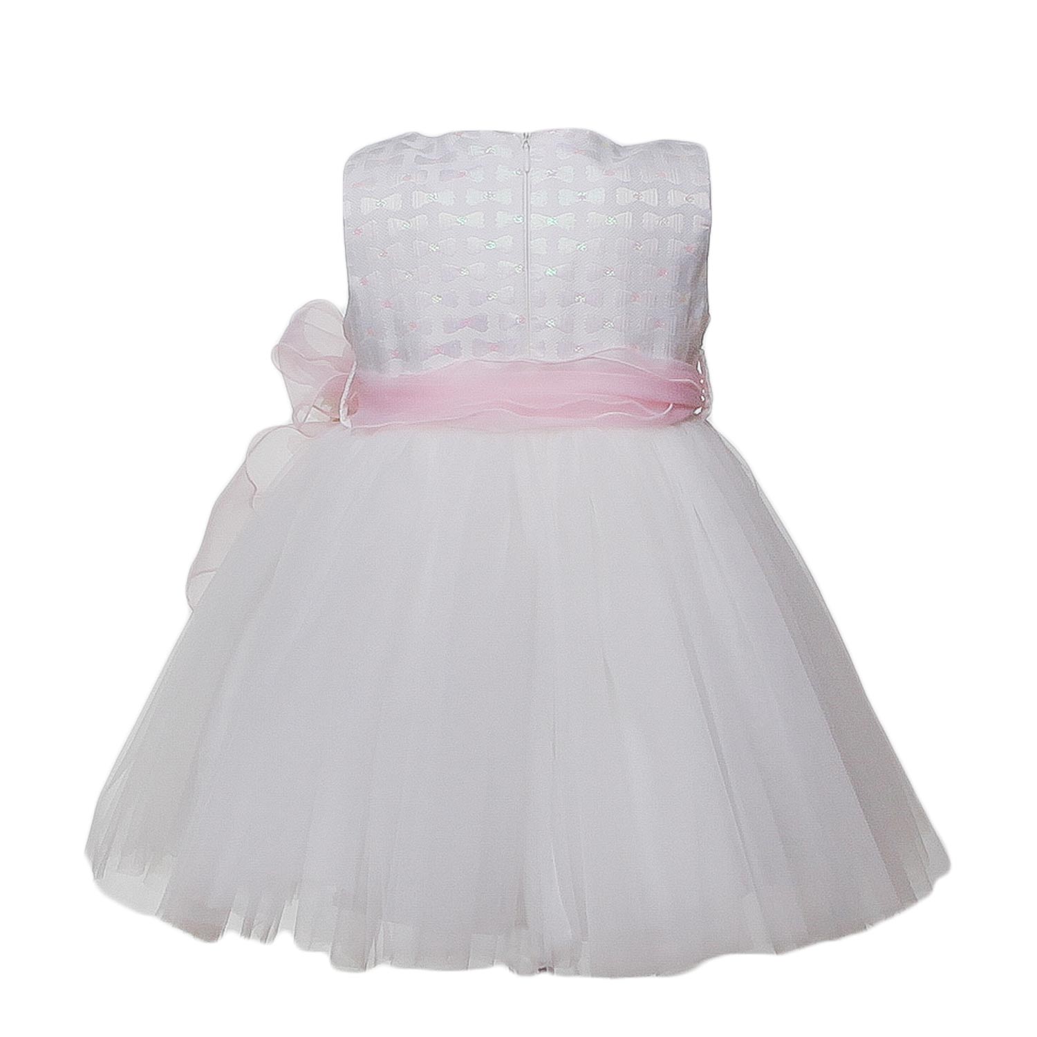 ABITO CERIMONIA BIMBA BIANCO E ROSA - annameglio.com abbigliamento moda