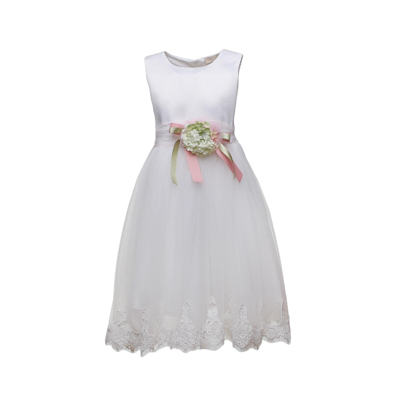 ABITO BIANCO CON PIZZO GIRL - annameglio.com abbigliamento moda