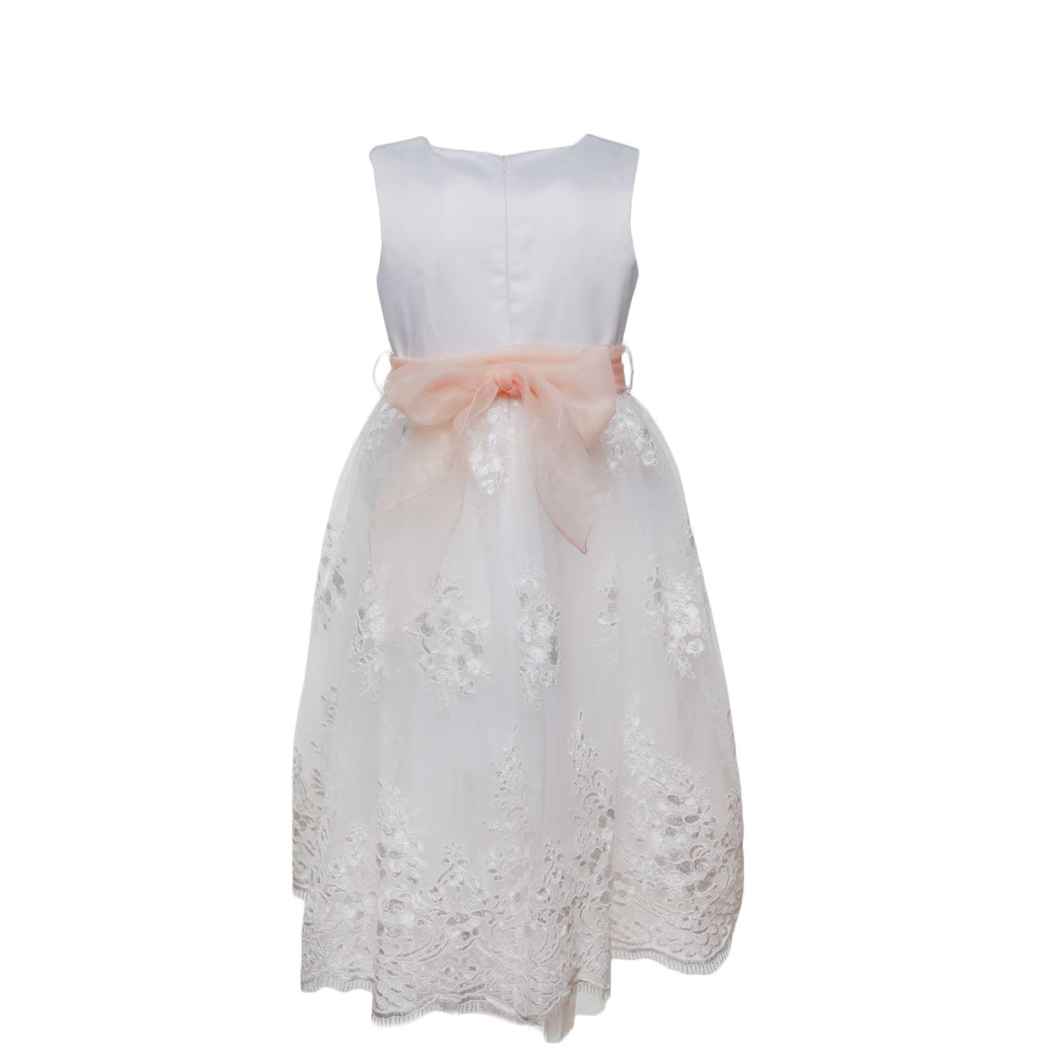 ABITO CERIMONIA RICAMATO BIANCO BAMBINA E TEEN - annameglio.com abbigliamento moda