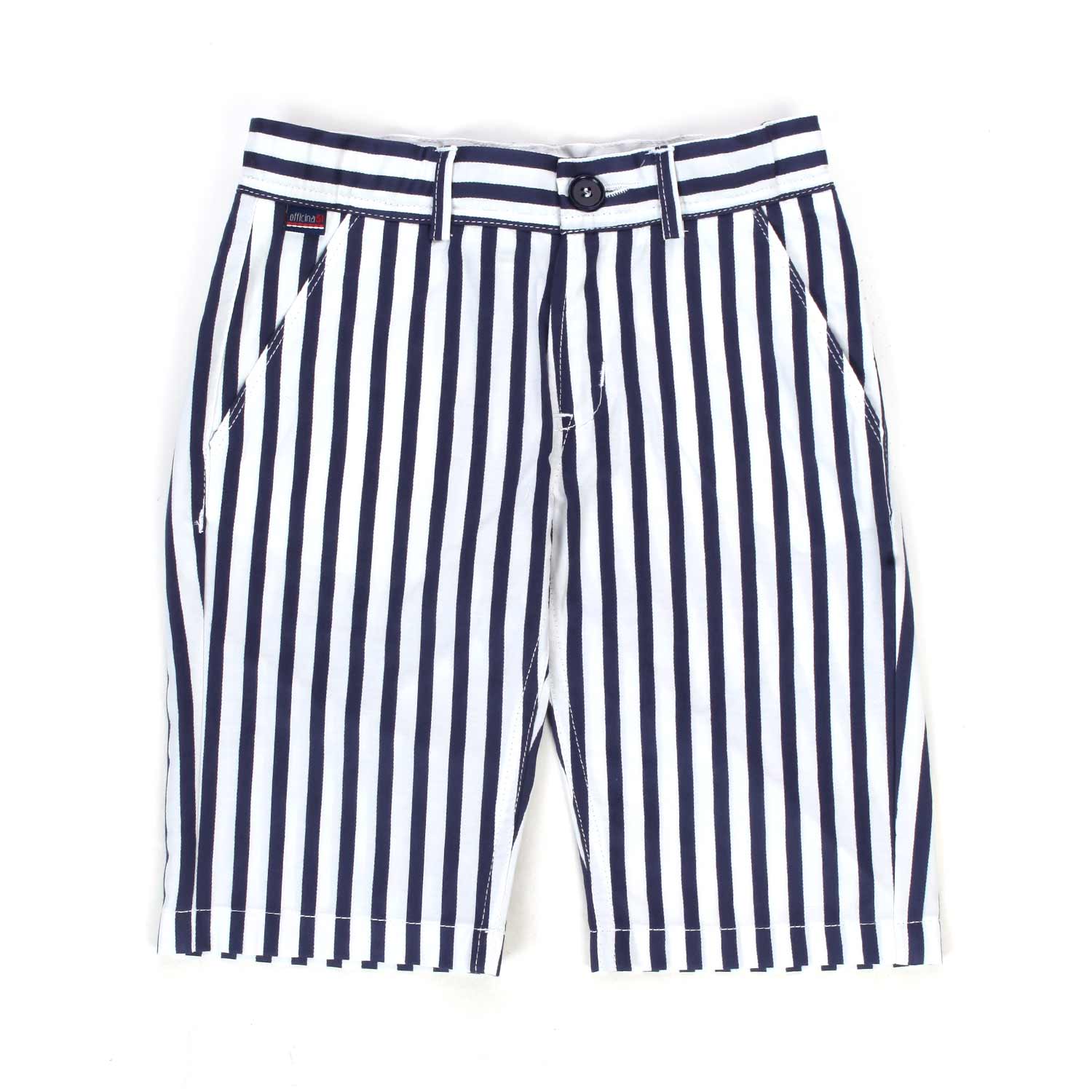 BERMUDA BIANCO E BLU A RIGHE BAMBINO - annameglio.com abbigliamento moda