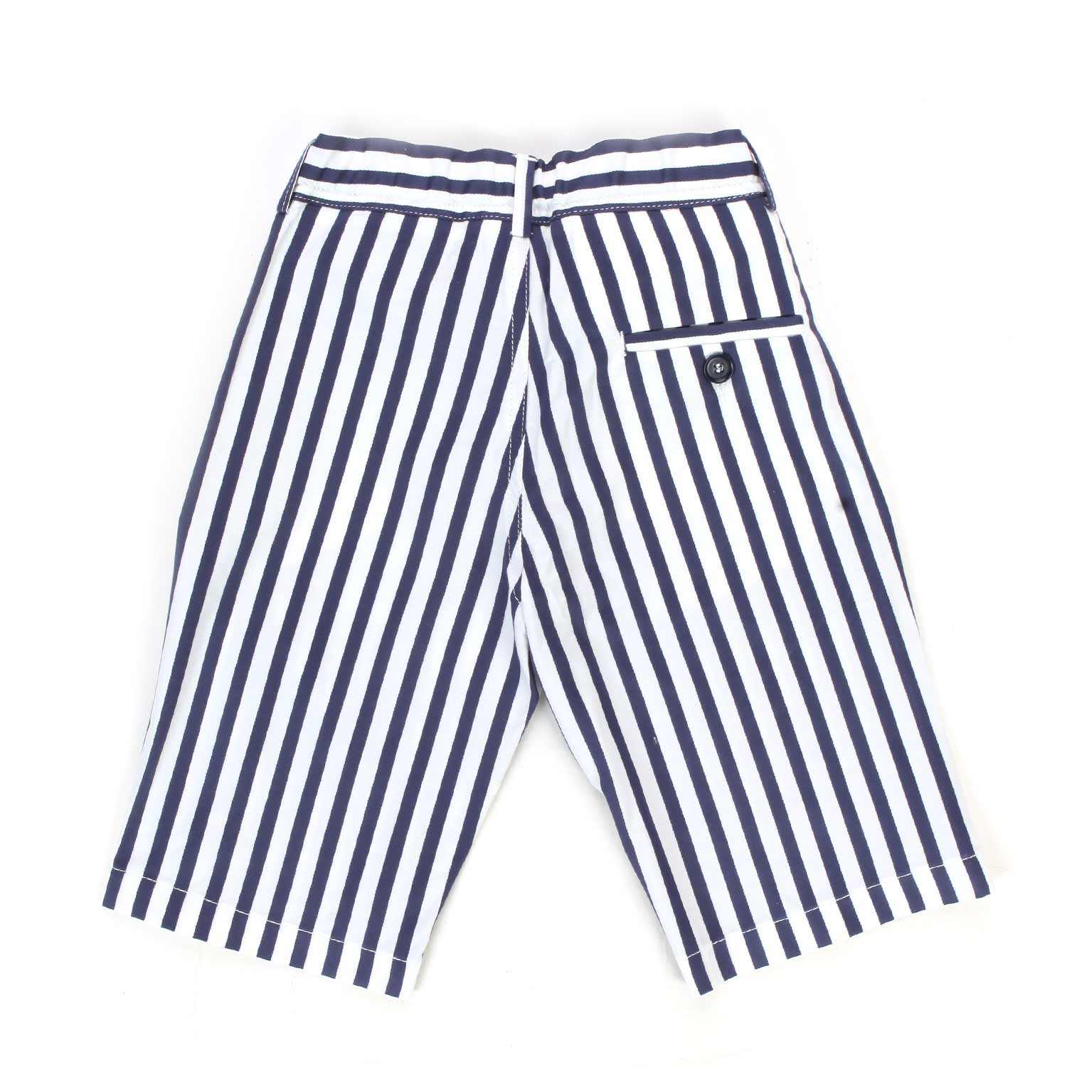 BERMUDA BIANCO E BLU A RIGHE BAMBINO - annameglio.com abbigliamento moda
