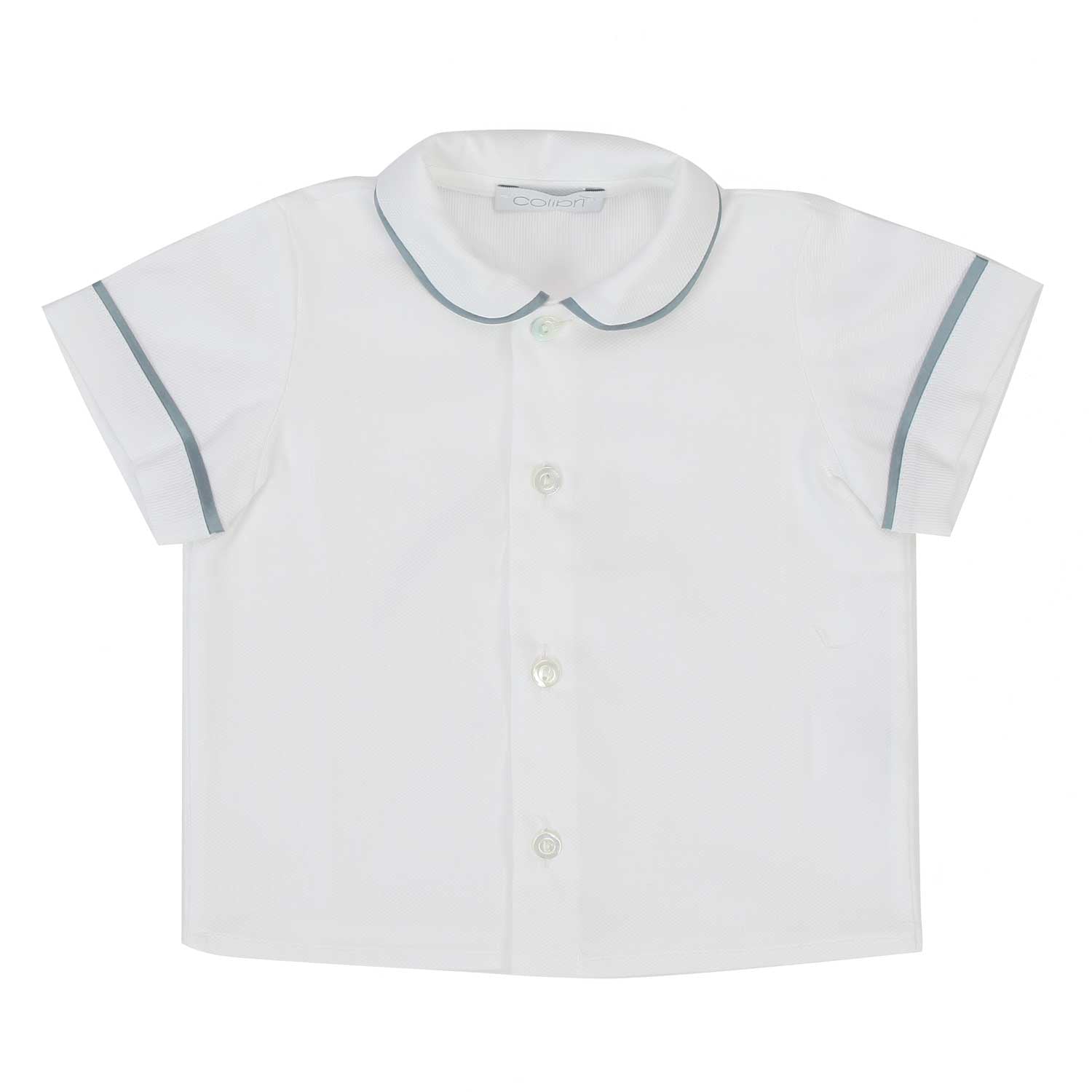 CAMICIA BIANCA E GRIGIA BIMBO E NEONATO - annameglio.com abbigliamento moda