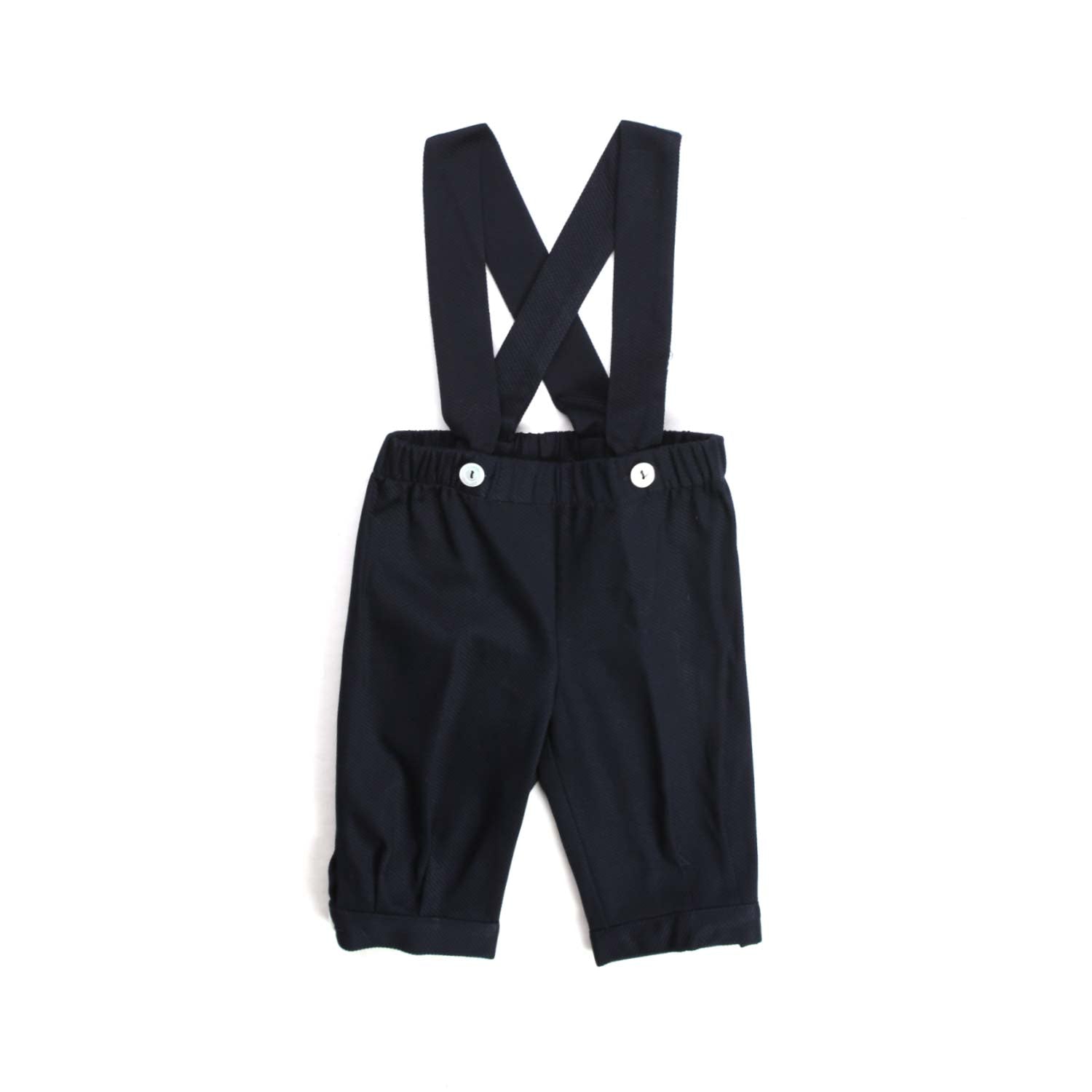 Pantalone blu piquet martellato - annameglio.com abbigliamento moda