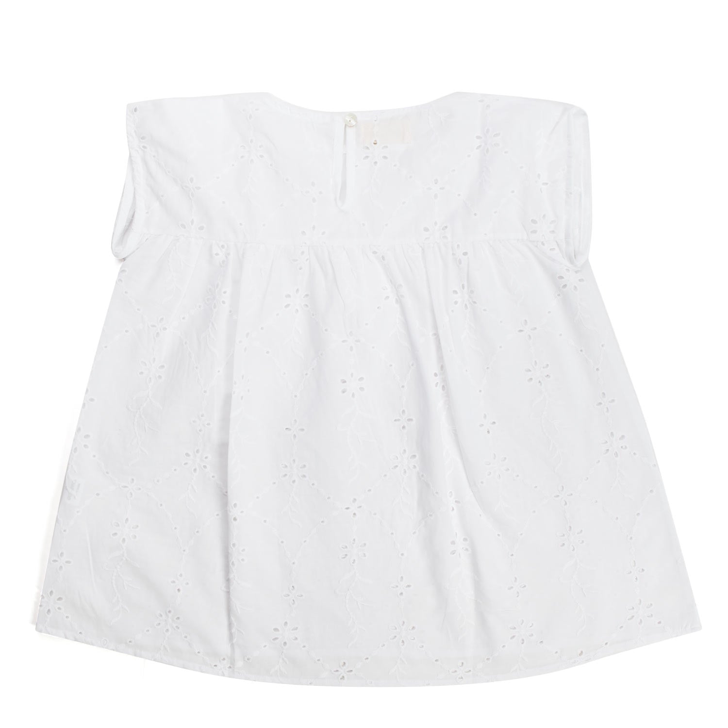 TOP BIANCO RICAMATO BAMBINA E TEENAGER - annameglio.com abbigliamento moda