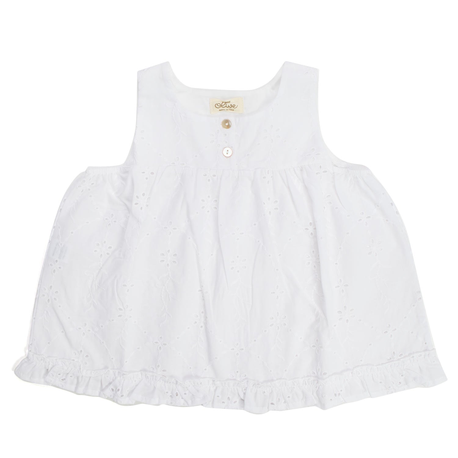 TOP BIANCO LATTE BAMBINA - annameglio.com abbigliamento moda