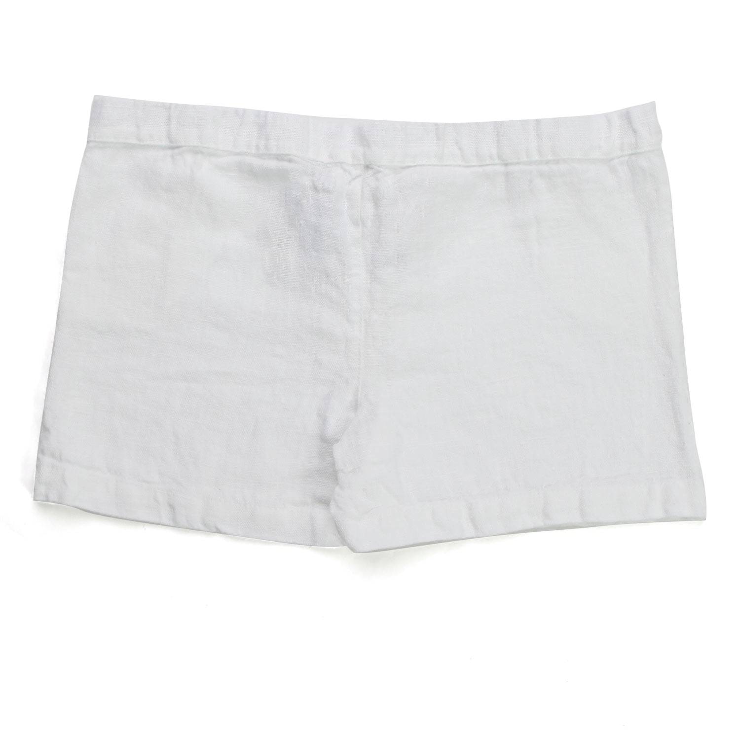 SHORTS DI LINO BIANCO BAMBINA E TEENAGER - annameglio.com abbigliamento moda