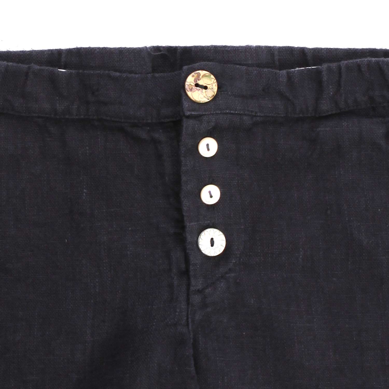 SHORTS DI LINO BLU BAMBINA E TEENAGER - annameglio.com abbigliamento moda