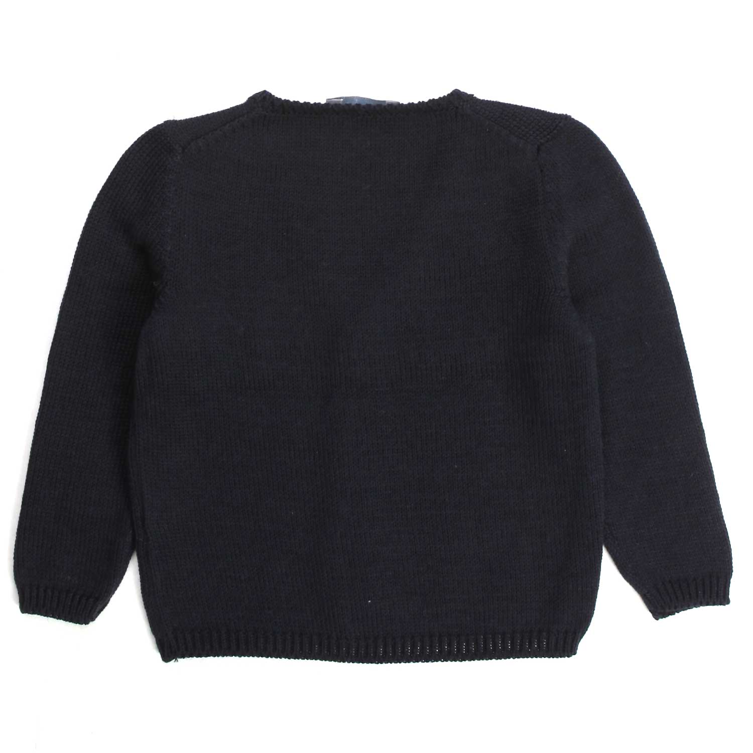 Cardigan blu navy con taschino in cotone - annameglio.com abbigliamento moda