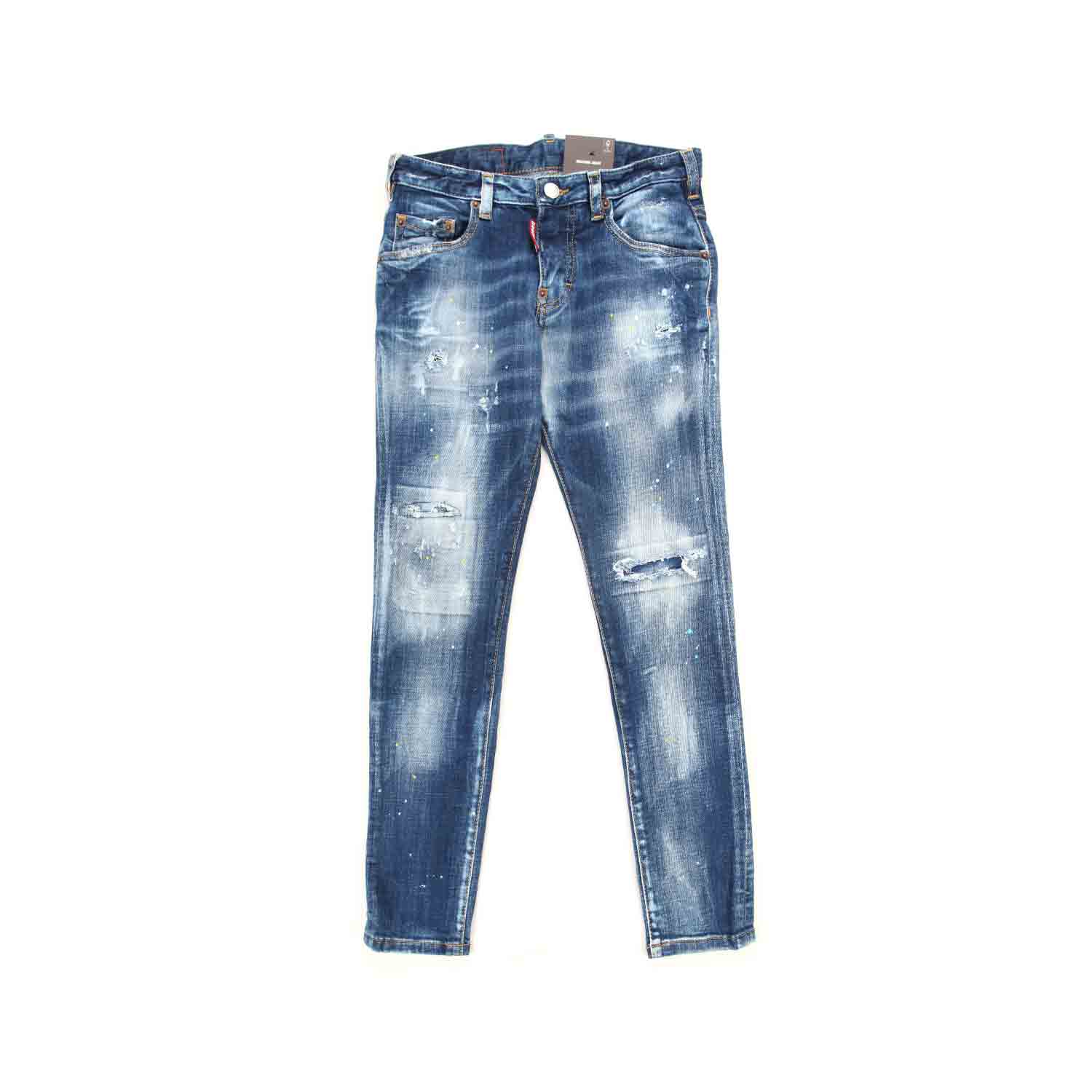 JEANS SLIM STRAPPATI BAMBINO TEEN - annameglio.com abbigliamento moda