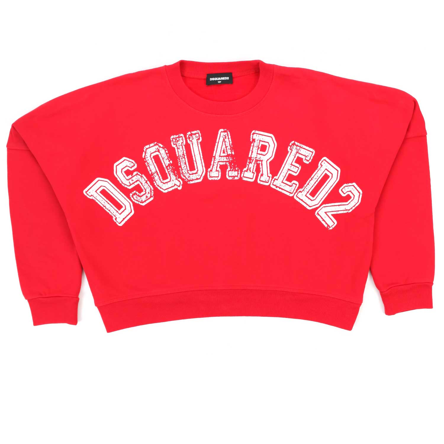 FELPA CROPPED ROSSA BAMBINA E TEENAGER - annameglio.com abbigliamento moda