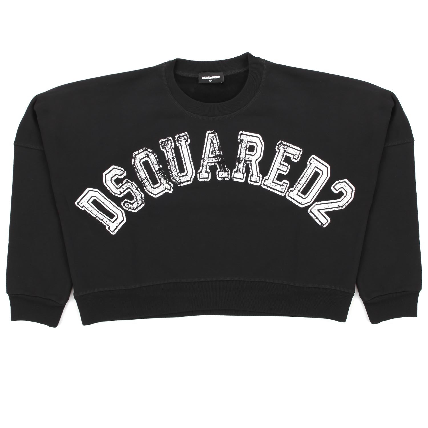 FELPA CROPPED NERA BAMBINA E TEENAGER - annameglio.com abbigliamento moda