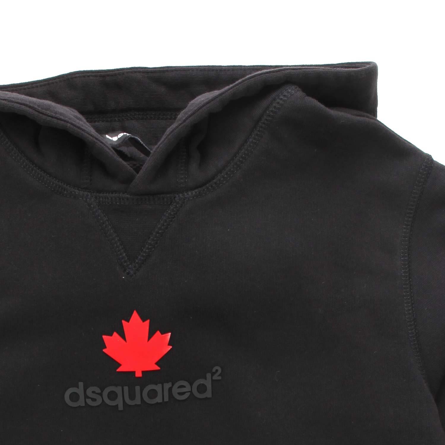 FELPA UNISEX CON CAPPUCCIO NERA - annameglio.com abbigliamento moda