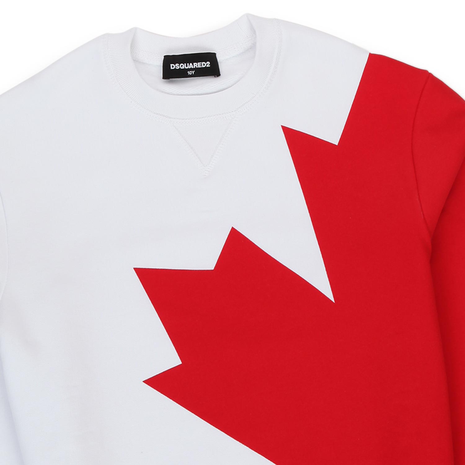 FELPA BIANCA E ROSSA CON LOGO BOY - annameglio.com abbigliamento moda