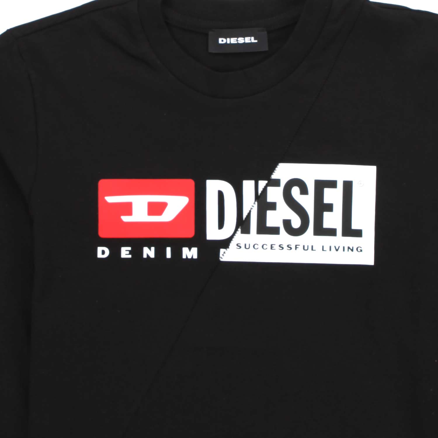 T-SHIRT NERA MANICA LUNGA UNISEX - annameglio.com abbigliamento moda