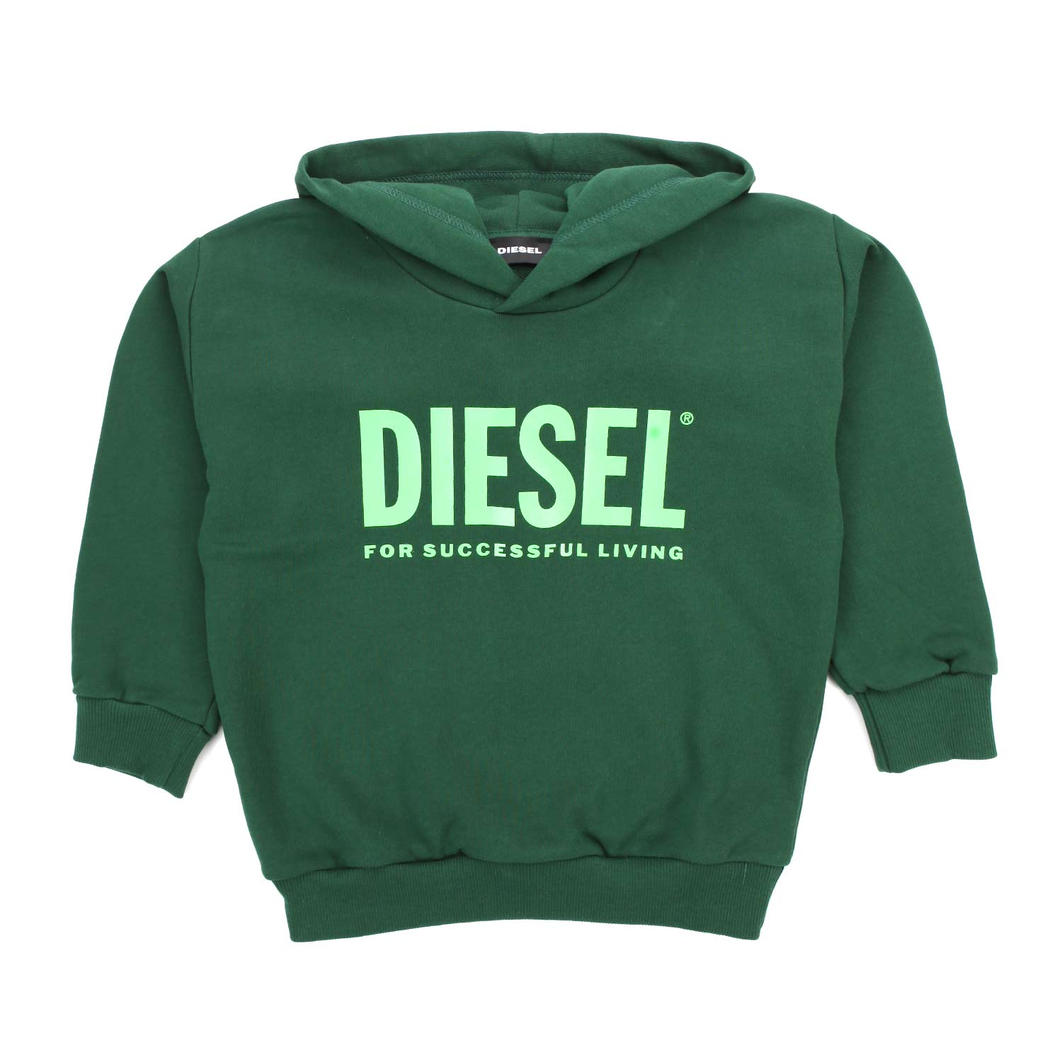 FELPA VERDE CAPPUCCIO UNISEX - annameglio.com abbigliamento moda