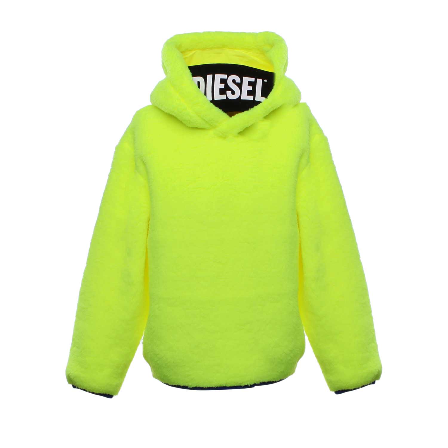 FELPA IN PILE GIALLO FLUO BAMBINA E TEEN - annameglio.com abbigliamento moda